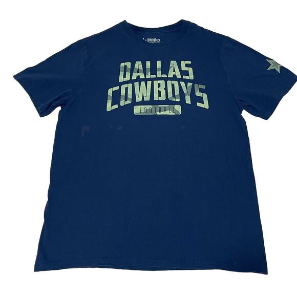 Dallas Cowboys Dak Prescott Navy  Camo Name & Number T-Shirt - Picture 1 of 8
